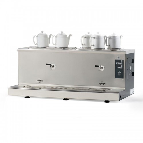 Ateşe Cappadocia Smart Plus 5 Demlikli Çay Kazanı, 30+30 L, Elektrikli, Inox