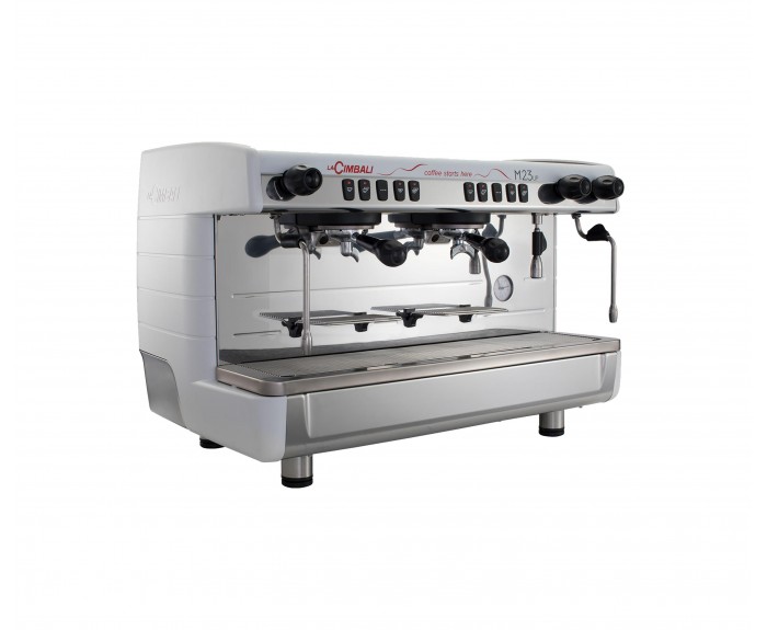 Cimbali M23 UP DT/2 Tam Otomatik Tall Cup Espresso Kahve Makinesi, 2 Gruplu beyaz
