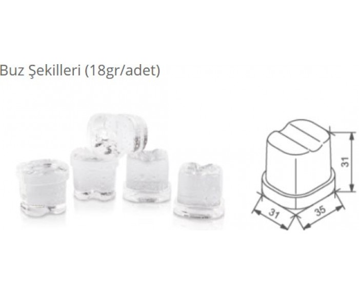 Frozy FR40 LSI Buz Makinesi, 40 kg/gün