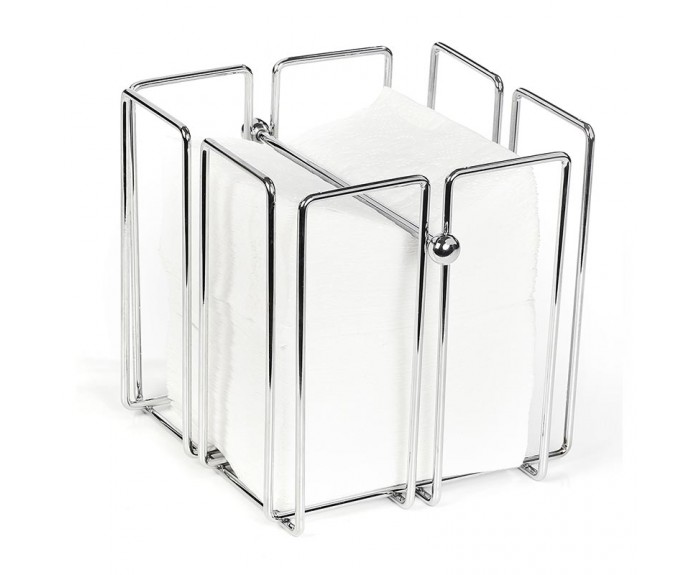 Biradlı GRV-253 Metal Kare Peçetelik, 19x19x19 cm