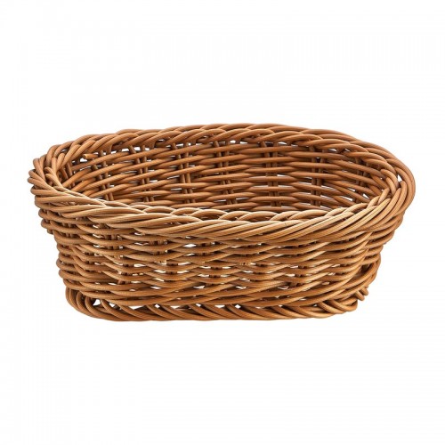 Biradlı GRV-2547 Mini Plastik Oval Ekmek Sepet, 18x12x6 cm