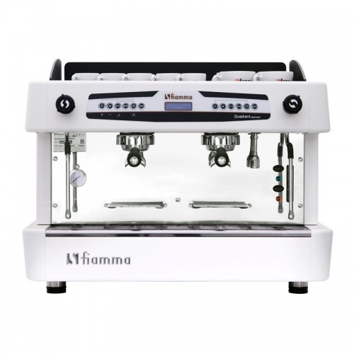 Fiamma Quadrant 2 DSP TC Espresso Kahve Makinesi, 2 Gruplu, Beyaz