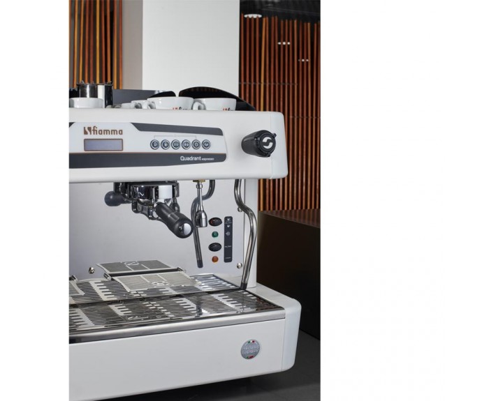 Fiamma Quadrant 2 DSP TC Espresso Kahve Makinesi, 2 Gruplu, Beyaz