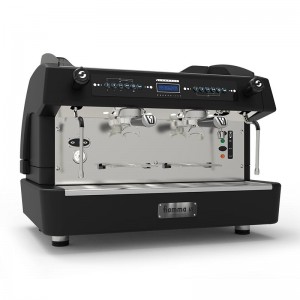 Fiamma Compass 2 Double Boiler Tall Cup Espresso Kahve Makinesi, 2 Gruplu, Siyah