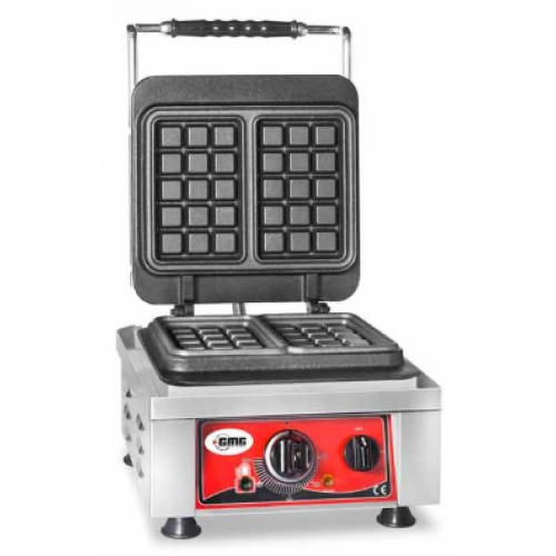 GMG KGW 02 Çift Kare Model Waffle Makinesi, 2 x 10, 2 x 16,5 x 2,6 cm