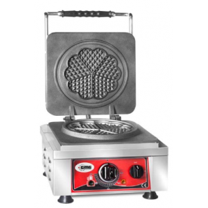 GMG KGW 01 L Çiçek Model Waffle Makinesi, Ø 21 x 1,5 cm