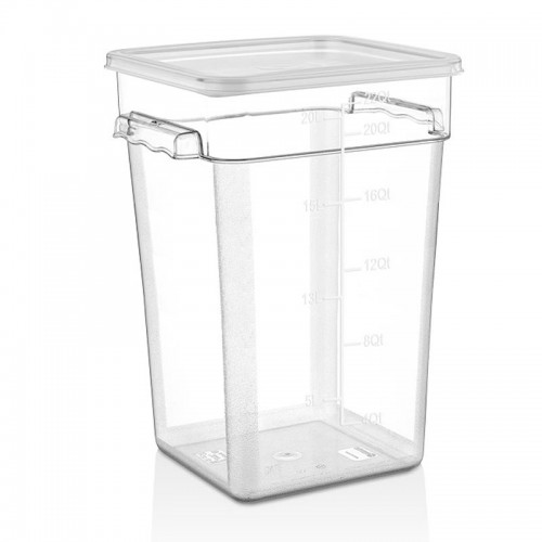 GastroPlast GSP-22 Polikarbon Kare Saklama Kabı, 20.8 L
