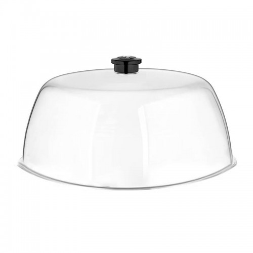 GastroPlast Polikarbonat Fanus, 30 cm, Siyah Kulplu