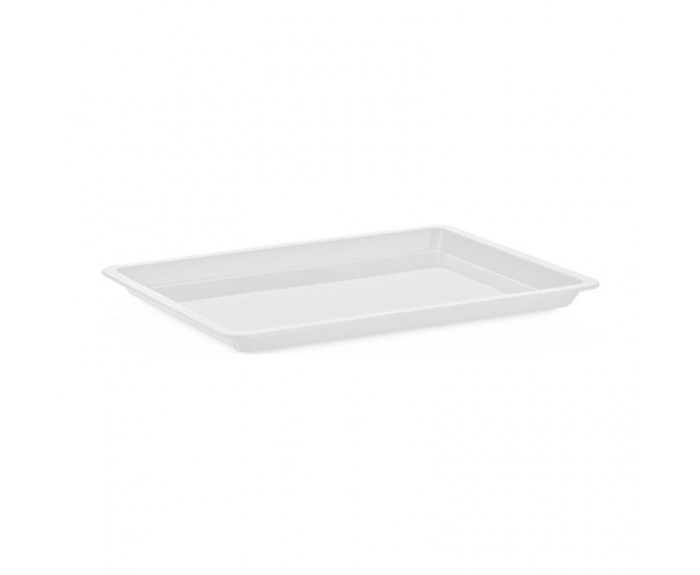 GastroPlast Polikarbonat Fanus Tepsisi, 20x26 cm, Beyaz