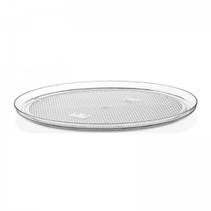 GastroPlast Polikarbonat Yuvarlak Fanus Tepsisi, 30 cm, Şeffaf