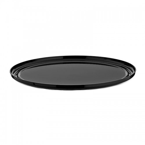 GastroPlast Polikarbonat Yuvarlak Fanus Tepsisi, 30 cm, Siyah