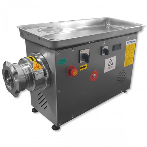 Mateka ESG 42T No:42 Et Kıyma Makinesi, Inox Kafalı, Soğutuculu, Paslanmaz, 400V