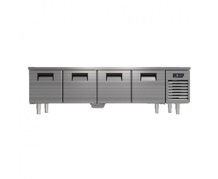 Portabianco CAK-4N60 Cihaz Altı Kısa Buzdolabı, Dört Kapılı, 300 Litre, 220*60*60 cm