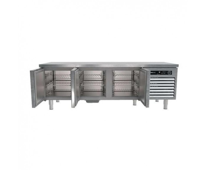 Portabianco CAU-3D60 Cihaz Altı Uzun Derin Dondurucu, Üç Kapılı, 230 Litre, 200*60*60 cm
