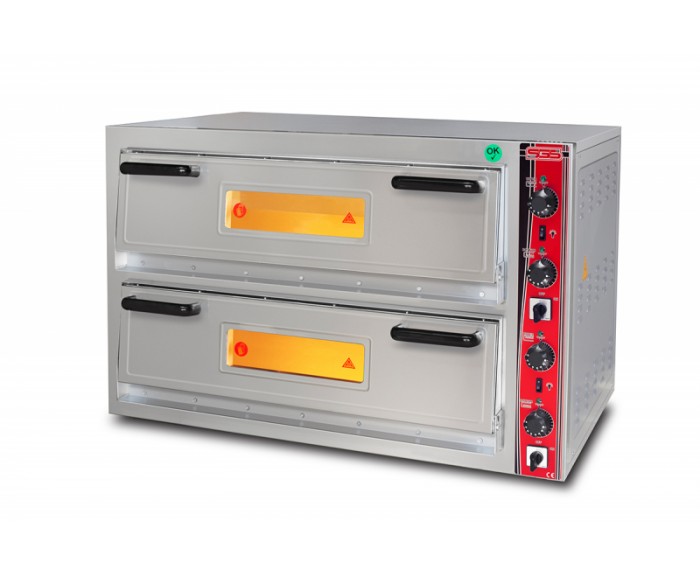 SGS Çift Katlı Pizza Fırını, 33 cm 4+4 Pizza Kapasiteli, Elektrikli, PO / 6868 DE