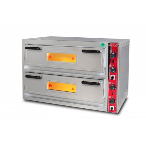SGS Çift Katlı Pizza Fırını, 33 cm 4+4 Pizza Kapasiteli, Elektrikli, PO / 6868 DE