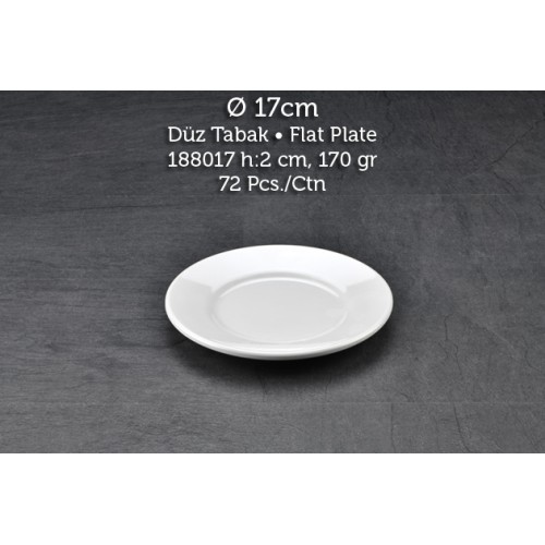 Tuva Thermo Melamin Classic 17 cm Düz Tabak