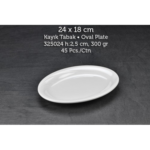 Tuva Thermo Melamin Wings 24 cm Kayık Kırılmaz Tabak