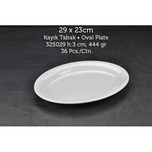 Tuva Thermo Melamin Wings 29 cm Kayık Kırılmaz Tabak