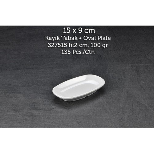 Tuva Thermo Melamin İnternational 15 cm Kayık Kırılmaz Tabak