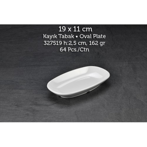 Tuva Thermo Melamin İnternational 19 cm Kayık Kırılmaz Tabak