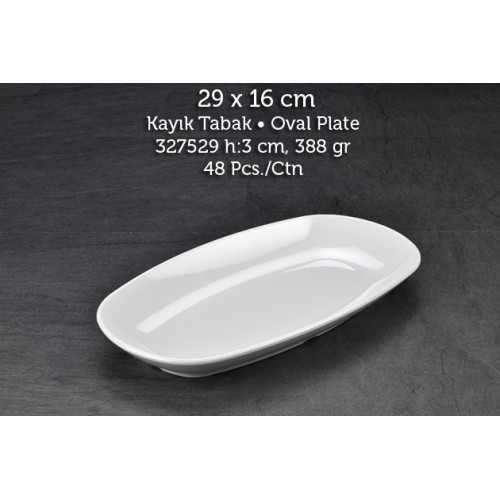 Tuva Thermo Melamin İnternational 29 cm Kayık Kırılmaz Tabak