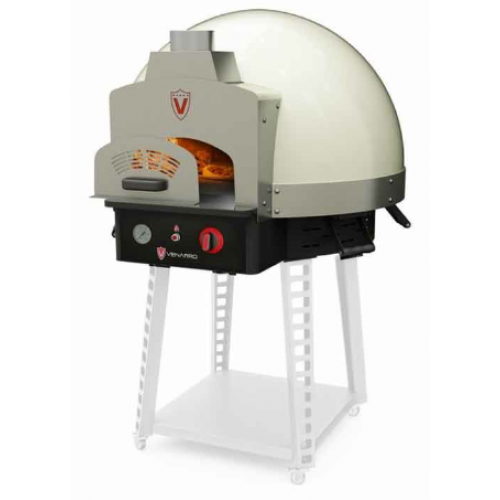 Venarro DYK-60-O Taş Tabanlı Odunlu Pizza Fırını, Beyaz, 60x60 cm