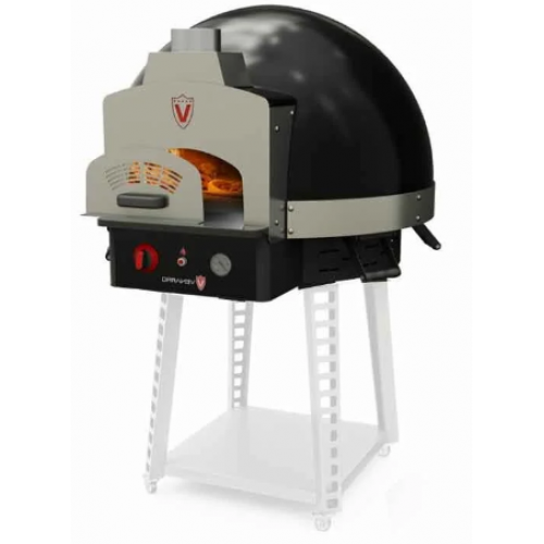 Venarro DYK-60-O Taş Tabanlı Odunlu Pizza Fırını, Siyah, 60x60 cm