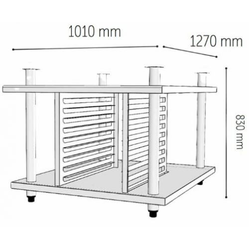 Venarro DEF-DA 10 Döner Patisserie Fırın İçin Alt Stanı, 10-40x60 Venardi Serisi