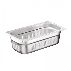 Öztiryakiler Delikli Gastronorm Küvet, GN 1/3, 32.5x17.6x10cm