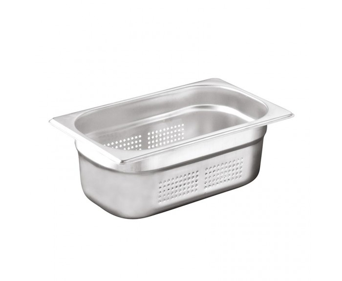Öztiryakiler Delikli Gastronorm Küvet, GN 1/4, 26.5x16.2x4 cm
