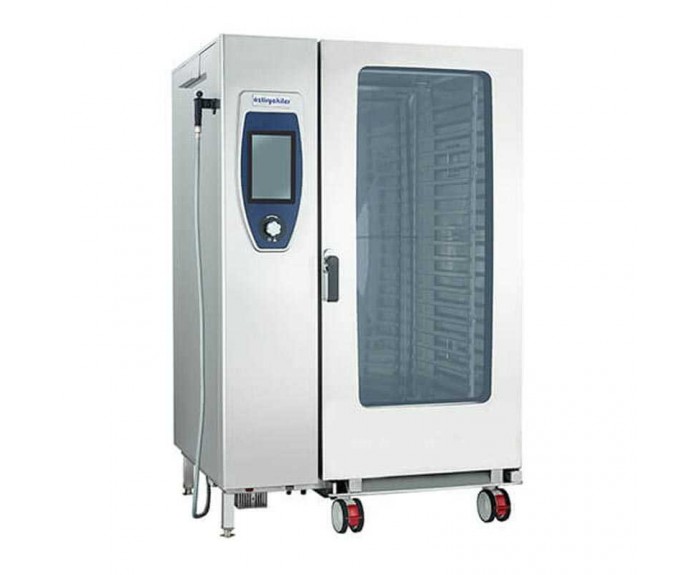 Öztiryakiler Kit Arabalı Konveksiyonlu Kombi Fırın, GN 2/1 20 Tepsi Kapasiteli, Elektrikli