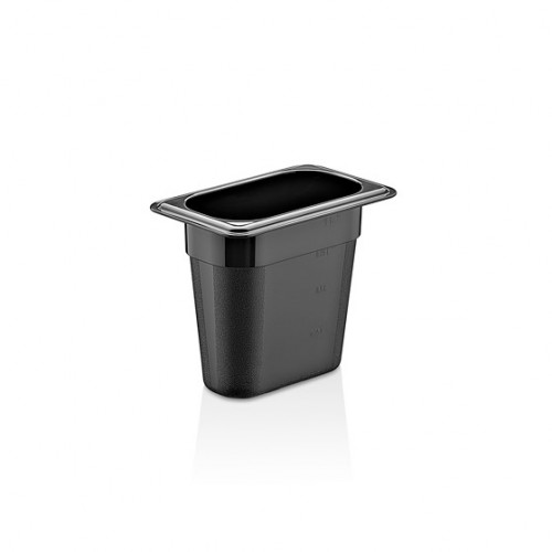 GastroPlast GN 1/9-150 mm Gn Pc Şeffaf Küvet GNP-19150 Siyah