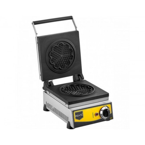 Remta W11 Tekli Çiçek Model Waffle Makinesi, 16 cm, Elektrikli