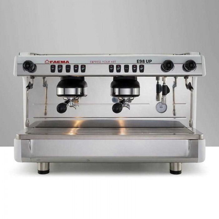 Faema E98 Up Tall Cup Full Otomatik Espresso Kahve Makinesi, 2 Gruplu, Beyaz