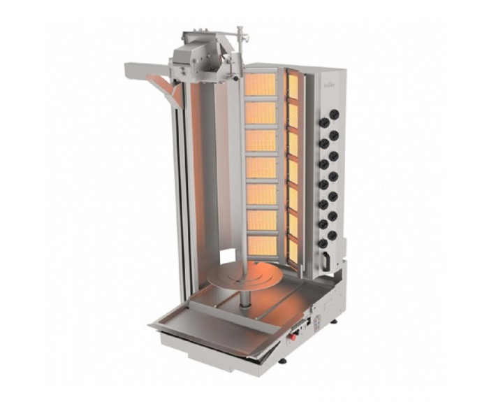 Atalay Geniş Kesim Döner Robotu, 7x2 Radyanlı, Doğalgazlı