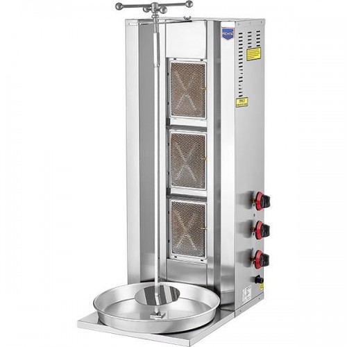 Remta D06 Motorsuz Döner Ocağı, 3 Radyanlı, Doğalgazlı